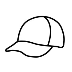 Vector illustration of a hat no colour 
