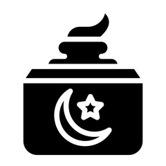 Night Cream Icon Style