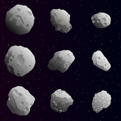 BM Space Pack - Asteroids © Black Lineman (BM)