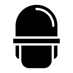 Fototapeta premium Vector Design Police Helmet Icon Style