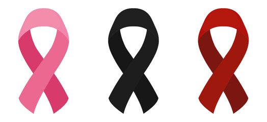 vector set a ribbon leaf