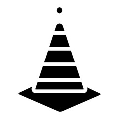 Vector Design Traffic Cone Icon Style