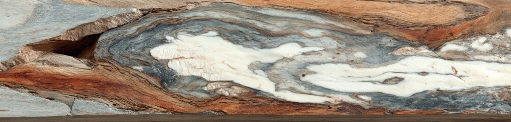 Textured wood slab with blended colors