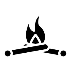 Vector Design Bonfire Icon Style