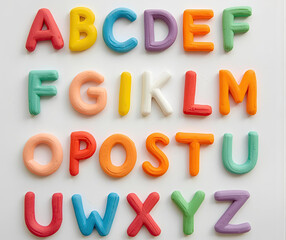 colorful plastic letters