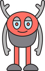 Funny Monster Character
