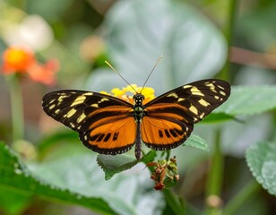 Fototapeta premium Butterfly on flower (7)