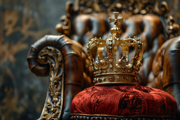 Fototapeta premium A close-up artistic image of Queen generative AI image