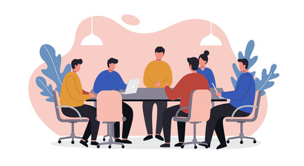 Diverse team collaborates in a modern office meeting, discussing ideas and planning strategy for business growth and success. Ideal for corporate productivity concepts.