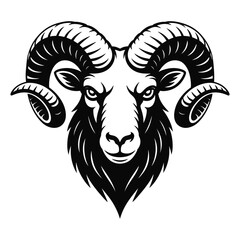 vector illustration of a ram