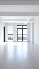 Obraz premium Empty Apartment Interior