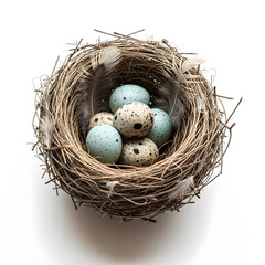 Obraz premium bird nest with eggs