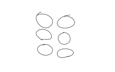 Freehand Doodle Random Circles illustrations