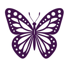 Illustration of a butterfly silhouette