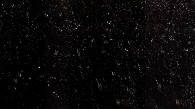 water drops on black background