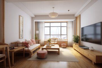 Modern Chinese interior design; Fashion smart home;