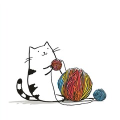 knitting yarn and knitting needles