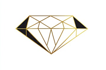 Geometric diamond shape design.