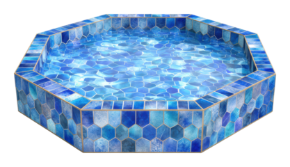 Serene water feature oasis pool design tranquil isolated on transparent background