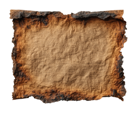 Ancient manuscript historic library vintage document dark room detail isolated on transparent background