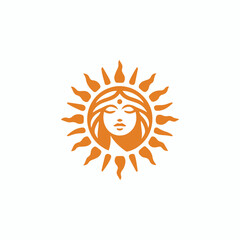Sun goddess logo