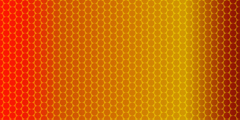 Vector illustration of an abstract orange background with a seamless honeycomb pattern for a textured, geometric design