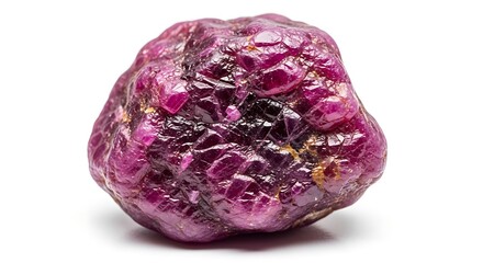Obraz premium Macro DSLR Photography Showing Rough Ruby Gemstone Textures