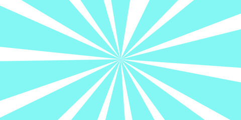 Abstract blue sunburst vintage vector design background with retro rays