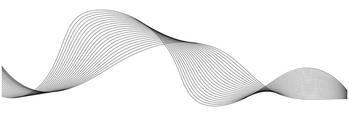 abstract grey wave background vector illustration . Abstract wavy stripes on white background isolated. Creative line art. Vector illustration. 