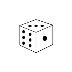 dice on white background