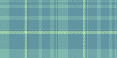 Vichy background vector check, brazil fabric plaid pattern. Retro seamless textile texture tartan in cyan and teal colors.