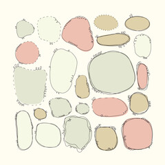 Set of speach bubble on white background. Vector