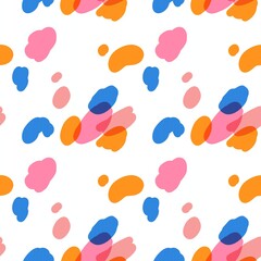 seamless pattern with colorful shapes abstract