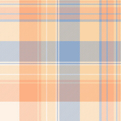 Classic plaid pattern in pastel colors. Seamless textile design ideal for backgrounds, apparel, or creative projects needing a traditional yet modern touch.
