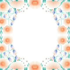 seamless pattern with flowers and floral elements