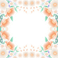 seamless pattern with flowers and floral elements