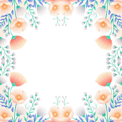 seamless pattern with flowers and floral elements