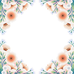 seamless pattern with flowers and floral elements