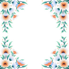 seamless pattern with flowers and floral elements