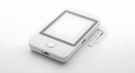 Portable light therapy device isolated on white background for skin treatment