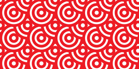 Abstract pattern with circles. Seamless geometric swirl spiral pattern and abstract circle wave lines. Ornament circle overlapping background. Colorful element line pattern.	