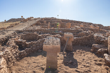 Karahan Tepe excavation site. Karahantepe archaeological site © senerdagasan