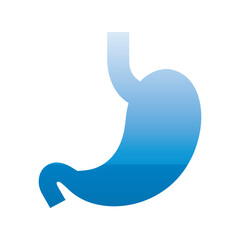 Simple Outline Stomach Symbol for Nutrition and Digestive Medical Branding