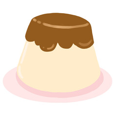 Pudding handdraw cartoon 