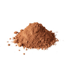 Rich cocoa powder mound for baking and delicious chocolate creations