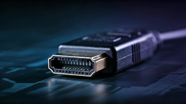 HDMI Cable Close-Up, Technology, Studio, Macro Shot