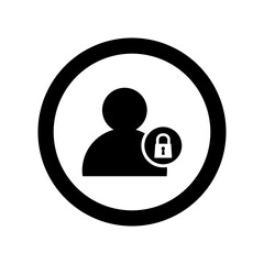 Person icon isolated on transparent background