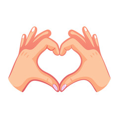 Obraz premium hands in heart shape