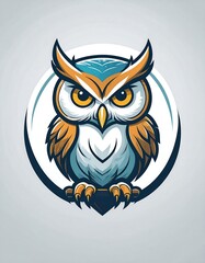 Obraz premium Cute cartoon owl graphic