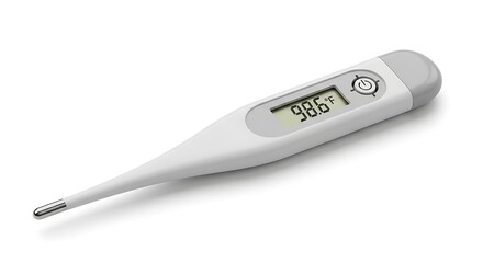 Digital Thermometer Showing Normal Body Temperature Indicating Health and Wellness